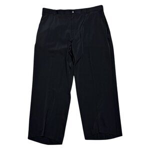 TIGER WOODS Golf Retro TW Logo Black Designer Waterproof Windbreaker Pants 38x29